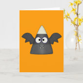 Candy Corn Bat Kaart (Gele Bloem)