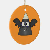 Candy Corn Bat Keramisch Ornament (Rechts)