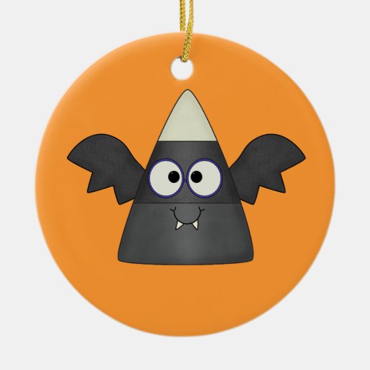 Candy Corn Bat Keramisch Ornament (Voorkant)