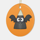 Candy Corn Bat Keramisch Ornament (Links)