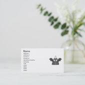 Candy Corn Bat Visitekaartje (Staand voorkant)