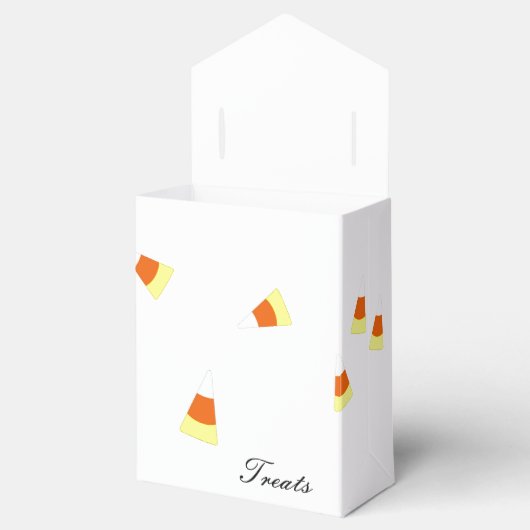Candy Corn behandelt de voordoos Bedankdoosjes (Geopend)