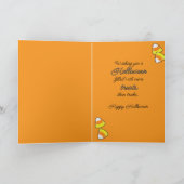 Candy Corn behandelt Halloween Kaart (Binnen)