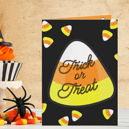 Candy Corn behandelt Halloween Kaart