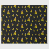 Candy Corn Blackboard Chalk Cadeaupapier (Vlak)