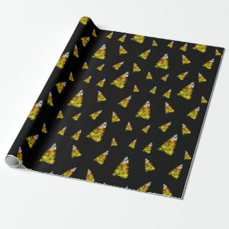 Candy Corn Blackboard Chalk Cadeaupapier