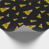 Candy Corn Blackboard Chalk Cadeaupapier (Hoek)