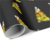 Candy Corn Blackboard Chalk Cadeaupapier (Rol Hoek)