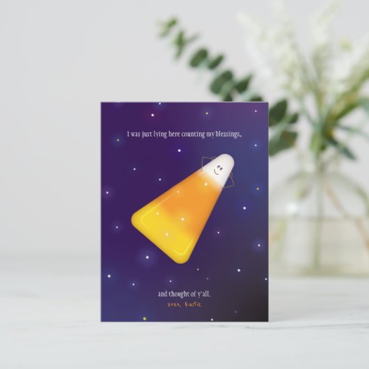 Candy Corn Briefkaart (Staand voorkant)