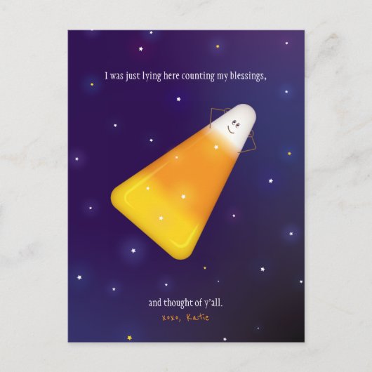 Candy Corn Briefkaart (Voorkant)