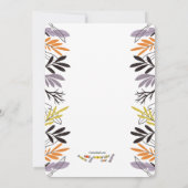 Candy Corn Character Halloween Party Uitnodiging (Achterkant)