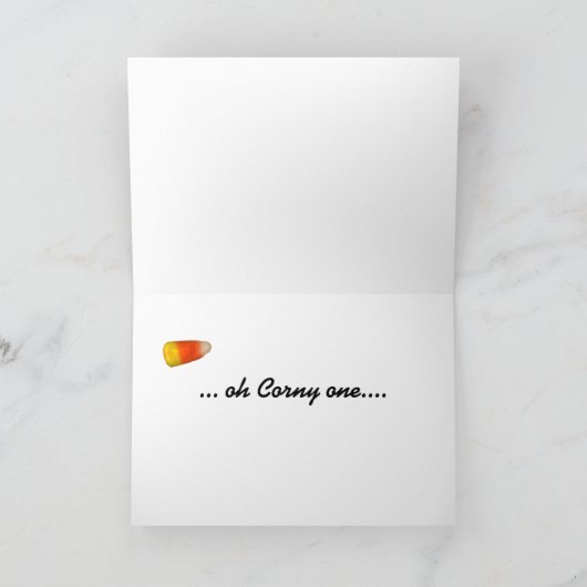 Candy Corn - Corny Birthday Kaart (Binnen)