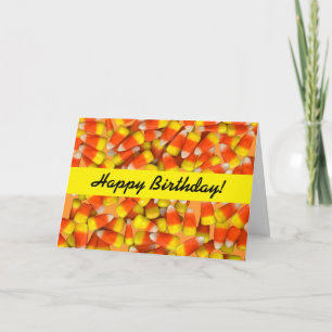 Candy Corn - Corny Birthday Kaart