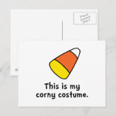 Candy Corn Corny Costume Briefkaart (Voorkant / Achterkant)