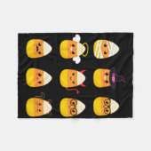 Candy Corn Costume Characters - Cute Halloween Kin Fleece Deken (Voorkant (Horizontaal))