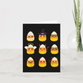 Candy Corn Costume Characters - Cute Halloween Kin Kaart (Voorkant)