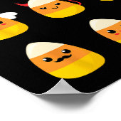 Candy Corn Costume Characters - Cute Halloween Kin Poster (Hoek)