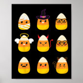 Candy Corn Costume Characters - Cute Halloween Kin Poster (Voorkant)