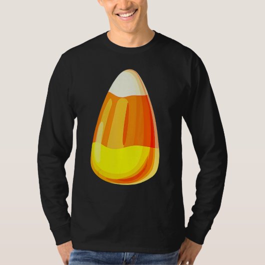 Candy Corn Costume Last Minute Lazy Party 1 T-shirt (Voorkant)