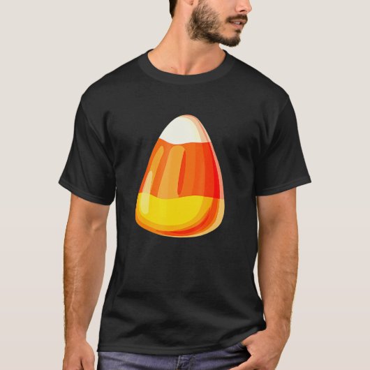 Candy Corn Costume Last Minute Lazy Party T-shirt (Voorkant)