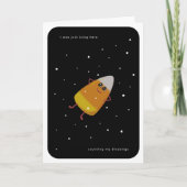 Candy Corn "Counting My Blessings" Thanksgiving Feestdagen Kaart (Voorkant)