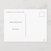 Candy Corn "Counting My Blessings" Thanksgiving Feestdagenkaart (Achterkant)