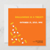 Candy Corn Craze Halloween Party Invitation Kaart (Achterkant)
