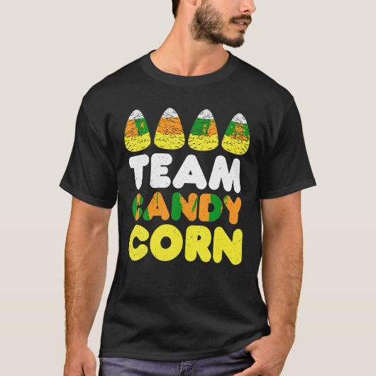 Candy Corn Crew Halloween Candy Corn Funny Squad T-shirt (Voorkant)