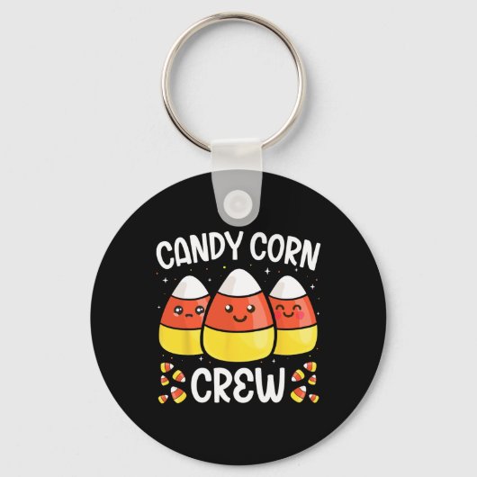 Candy Corn Crew Halloween Kostuum Mannen Vrouwen V Sleutelhanger (Voorkant)