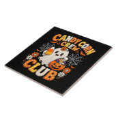 Candy Corn Crew Spook Halloween Tegeltje (Zijkant)
