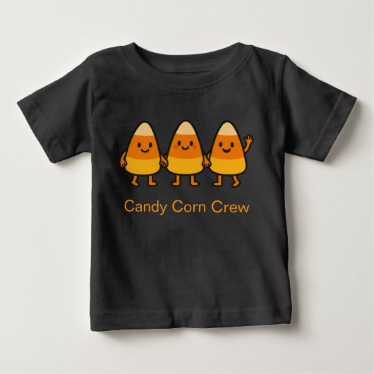 Candy Corn Crew – Zoete Halloween Kinder T-Shirt (Voorkant)