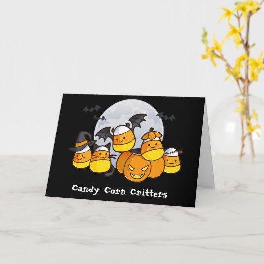 Candy Corn Critters Kaart (Gele Bloem)