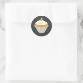 Candy Corn Cupcake Halloween Sticker (Tas)