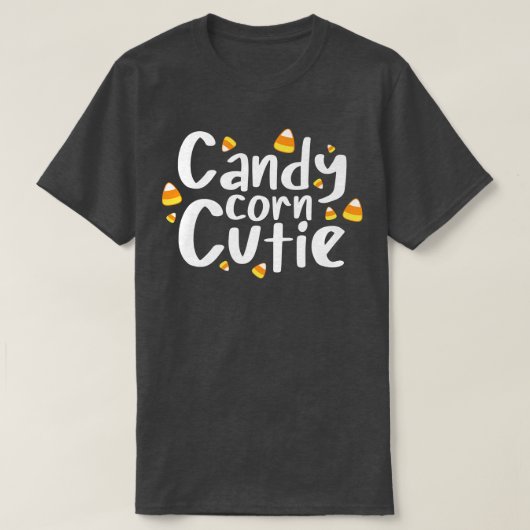 Candy Corn Cutie Funny Halloween 60 T-shirt (Design voorkant)
