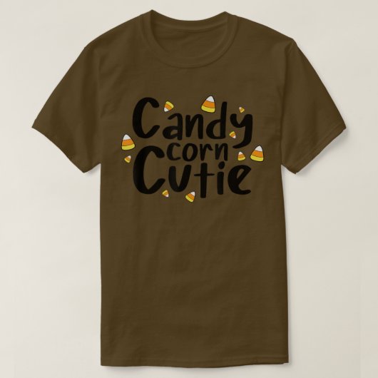 Candy Corn Cutie Funny Halloween T-shirt (Design voorkant)