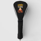 Candy Corn Cutie Kind Kinder Halloween Outfit Golfheadcover (Voorkant)