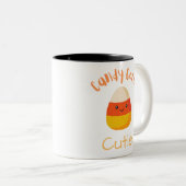 Candy Corn Cutie Tweekleurige Koffiemok (Voorkant rechts)