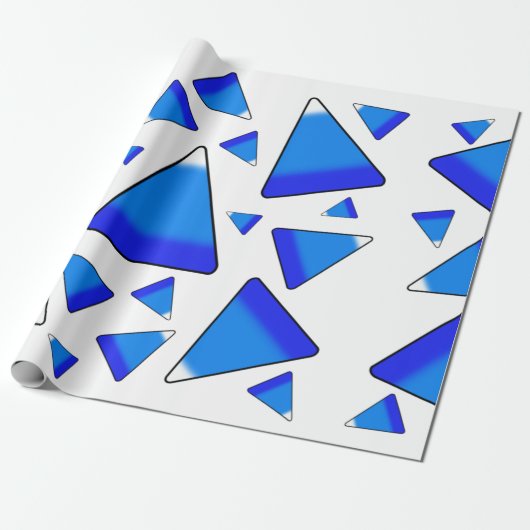 Candy Corn Dark Blues Cadeaupapier (Uitgerold)