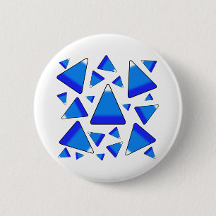 Candy Corn Dark Blues Ronde Button 5,7 Cm