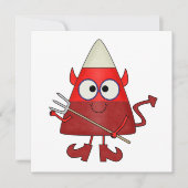Candy Corn Devil Halloween Kaart (Voorkant)