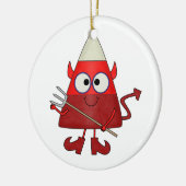 Candy Corn Devil Halloween Keramisch Ornament (Links)