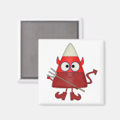 Candy Corn Devil Halloween Magneet (Voorkant / Achterkant)