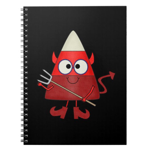 Candy Corn Devil Halloween Notitieboek (Voorkant)
