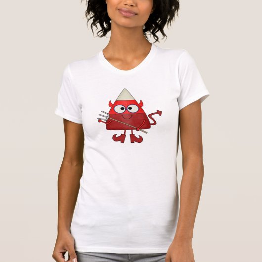 Candy Corn Devil Halloween T-shirt (Voorkant)