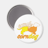 Candy Corn Dog Magneet (Voorkant / Achterkant)