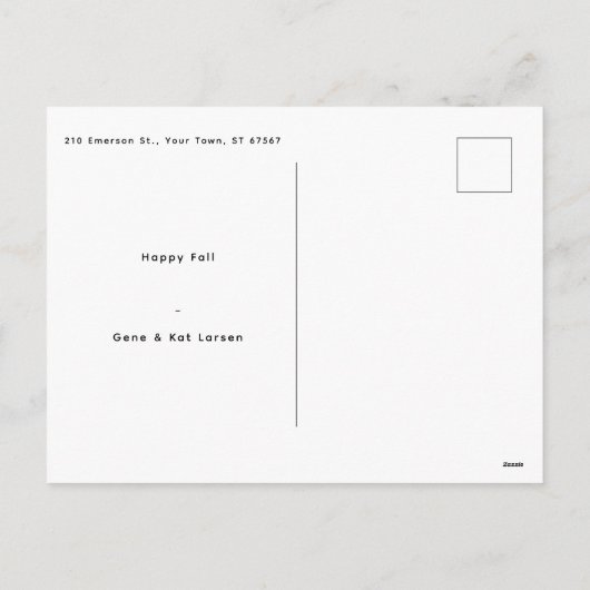 Candy Corn Duo "Counting Our Blessings" Herfst Feestdagenkaart (Achterkant)