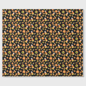 Candy Corn en Pomkins Wrapping Paper Cadeaupapier (Vlak)