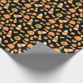 Candy Corn en Pomkins Wrapping Paper Cadeaupapier (Hoek)