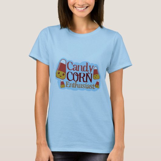 Candy Corn Enthusiast (schoon ontwerp) T-shirt (Voorkant)