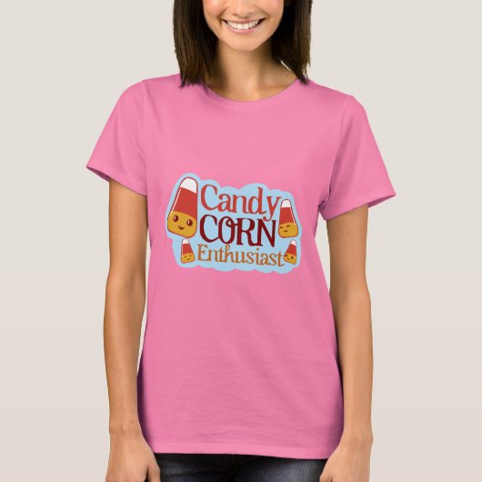 Candy Corn Enthusiast (schoon ontwerp) T-shirt (Voorkant)